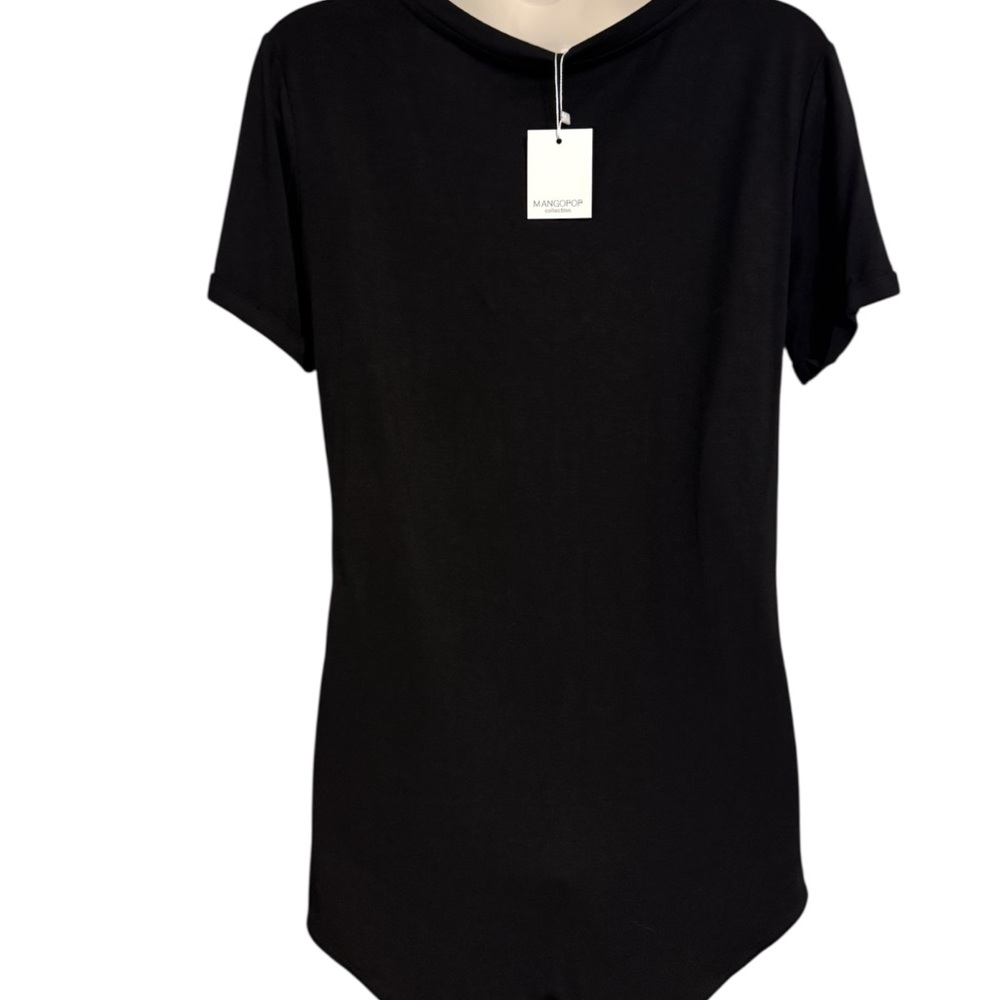 NWT Elegant Black V-Neck Bodysuit  XXLARGE   #C - Picture 7 of 9